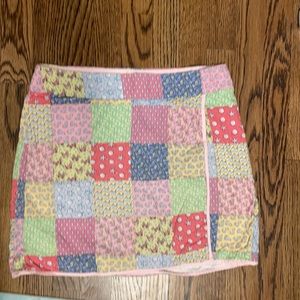 Vineyard wines wrap patchwork skirt size 4